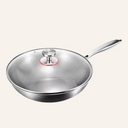 Wok in Titanio Fondo Piatto