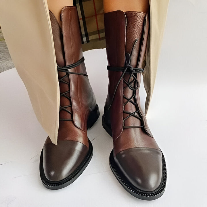 Isabella - Elegantes Botas de Cuero con Tacón